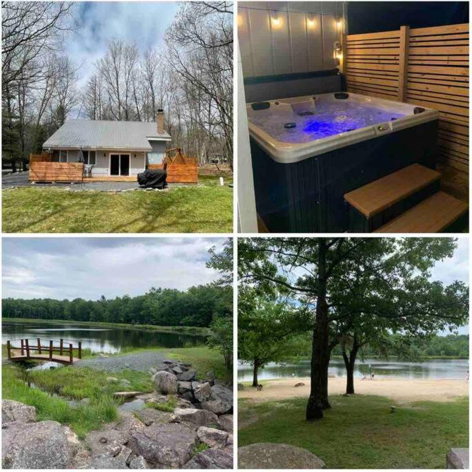 Modern Home Near Lake W Hottub, Game Room, Fireplace Albrightsville Exterior foto